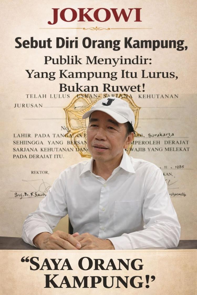 “Orang Kampung” di Persimpangan Narasi: Antara Simbol Kesederhanaan dan Ujian Transparansi Kekuasaan